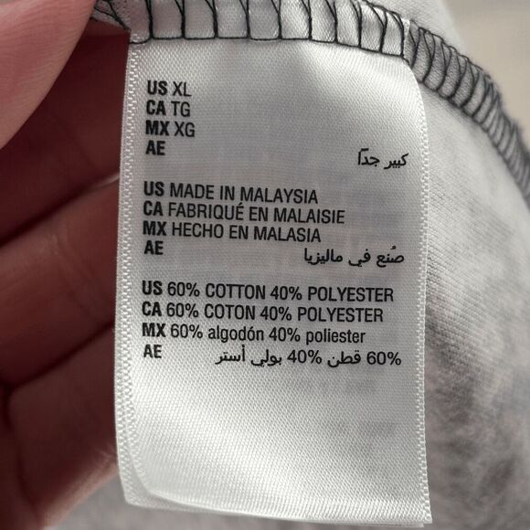 Style & Co. Womens T-Shirt Top Size XL Black White Geometric V Neck Short Sleeve - Picture 4 of 5